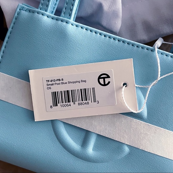 NWT Telfar Small Pool Blue Shopping Bag - Picture 6 of 15